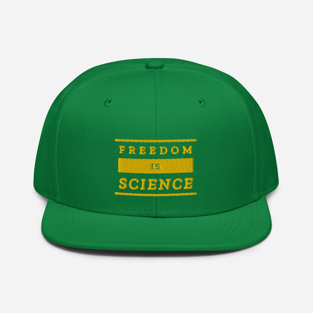 Freedom is Science Snapback Hat - Proud Libertarian - The Brian Nichols Show