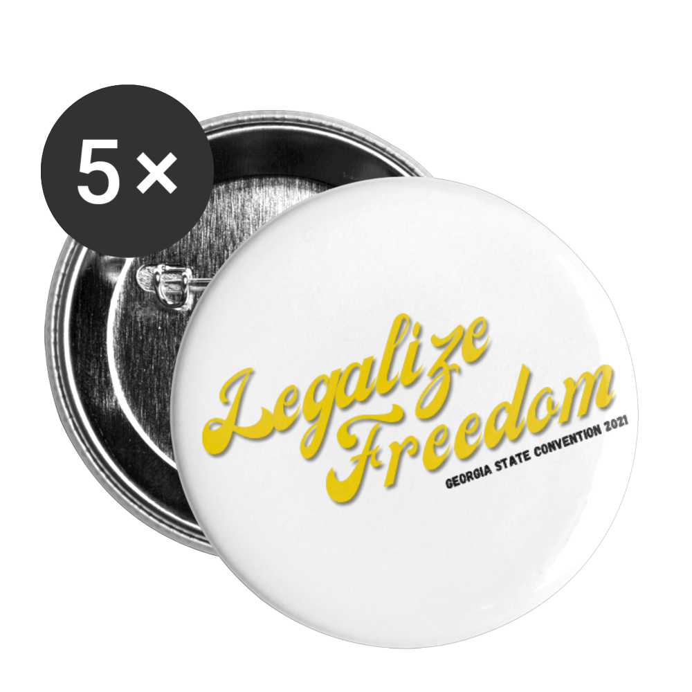 Legalize Freedom LPGA Buttons large 2.2'' (5-pack) - Proud Libertarian - Libertarian Party of Georgia