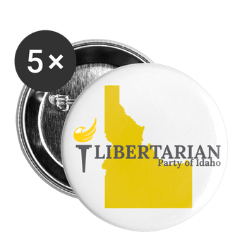 Buttons large 2.2'' (5-pack) - Proud Libertarian - Libertarian Party of Idaho