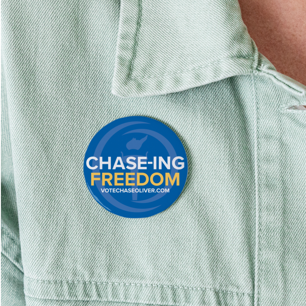 Chase-ing Freedom Chase Oliver for President Buttons large 2.2'' (5-pack) - white