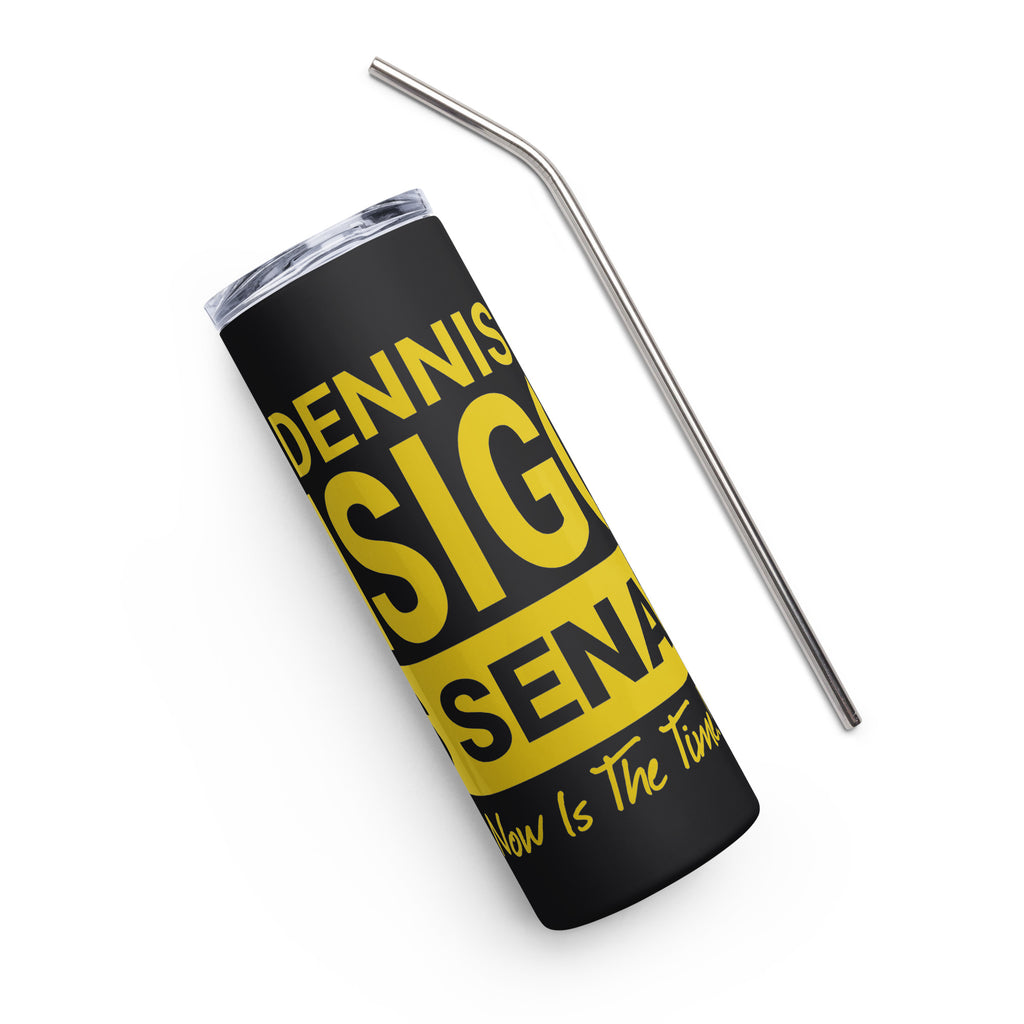 Dennis Misigoy for Senate Stainless steel tumbler - Proud Libertarian - Dennis Misigoy