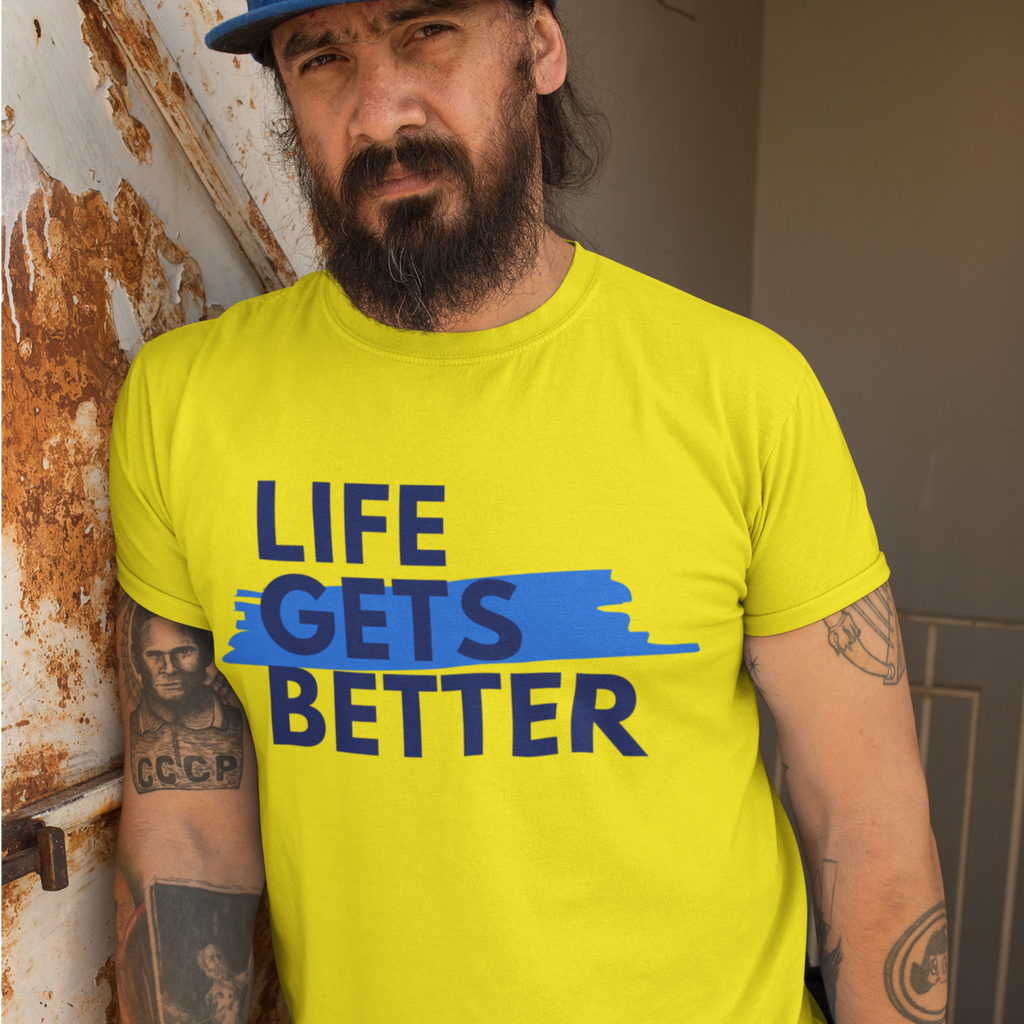 Life Gets Better (The Brian Nichols Show) Short-Sleeve Unisex T-Shirt - Proud Libertarian - The Brian Nichols Show