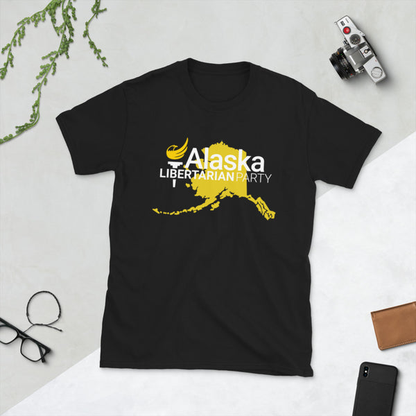 Alaska Libertarian Party Short-Sleeve Unisex T-Shirt - Proud Libertarian - Alaska Libertarian Party