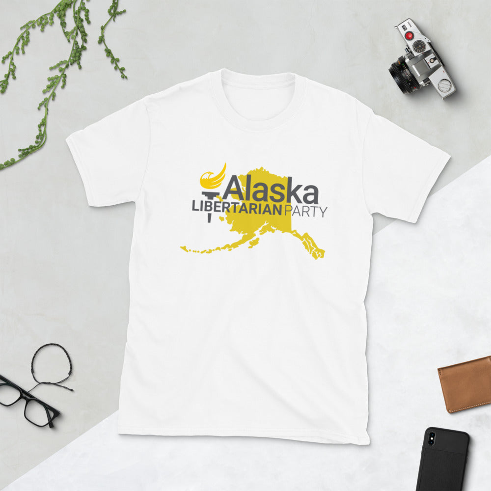 Alaska Libertarian Party Short-Sleeve Unisex T-Shirt - Proud Libertarian - Alaska Libertarian Party