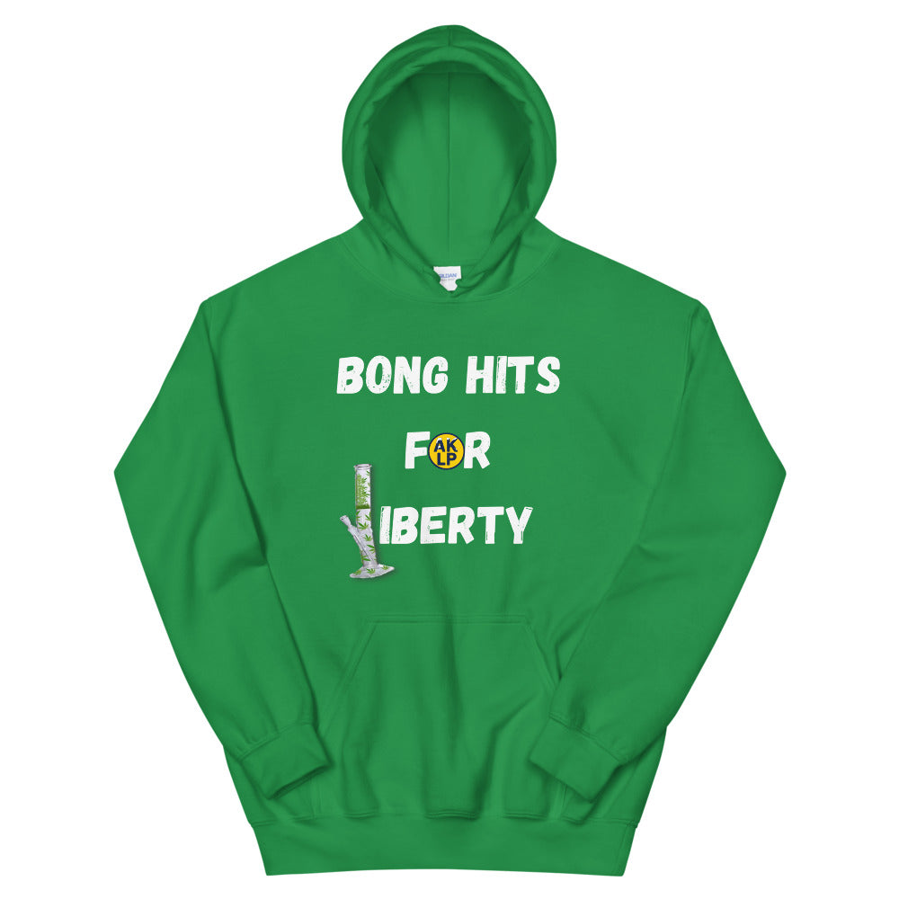 Bong Hits for Liberty Alaska LP Unisex Hoodie - Proud Libertarian - Alaska Libertarian Party