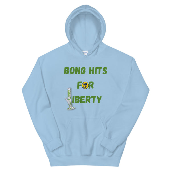 Bong Hits for Liberty Alaska LP Unisex Hoodie - Proud Libertarian - Alaska Libertarian Party