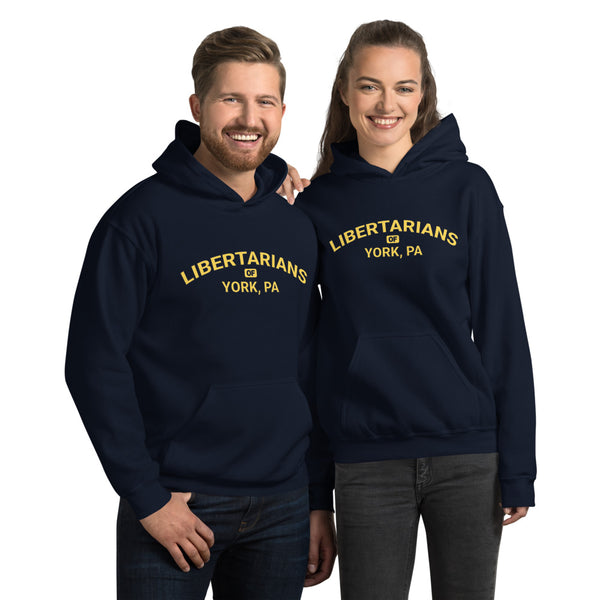 Libertarians of York PA Unisex Hoodie - Proud Libertarian - Libertarian Party of Pennsylvania - York