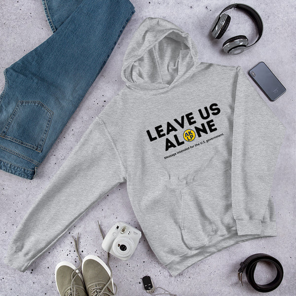 Leave Us Alone Alaska LP Unisex Hoodie - Proud Libertarian - Alaska Libertarian Party