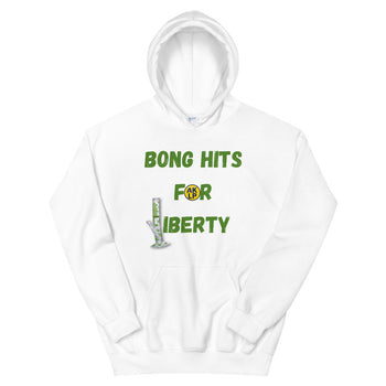 Bong Hits for Liberty Alaska LP Unisex Hoodie - Proud Libertarian - Alaska Libertarian Party