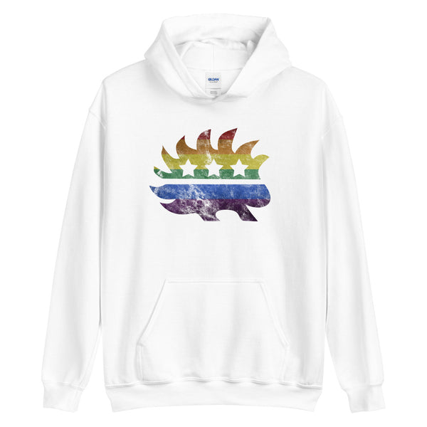 LGBTQ+ Pride Porcupine Unisex Hoodie - Proud Libertarian - Proud Libertarian