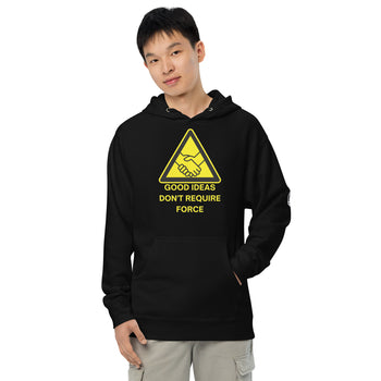 Good Ideas Don't Require Force Unisex midweight hoodie - Proud Libertarian - The Brian Nichols Show