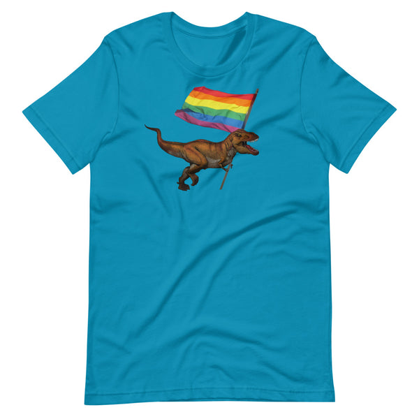 LGBT-Rex Short-Sleeve Unisex T-Shirt - Proud Libertarian - Proud Libertarian