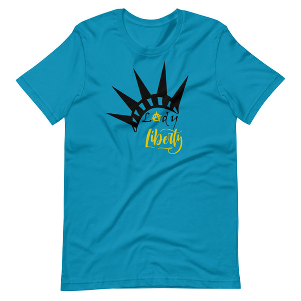 Lady Liberty Short-Sleeve Unisex T-Shirt - Proud Libertarian - Rachael Revolution