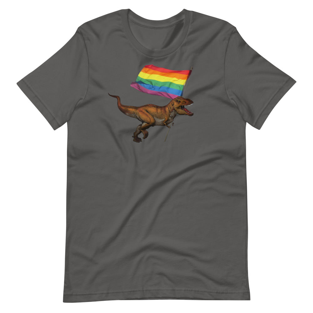 LGBT-Rex Short-Sleeve Unisex T-Shirt - Proud Libertarian - Proud Libertarian