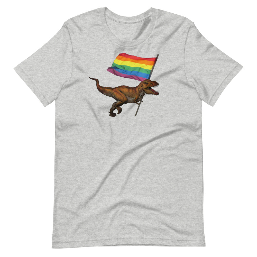 LGBT-Rex Short-Sleeve Unisex T-Shirt - Proud Libertarian - Proud Libertarian