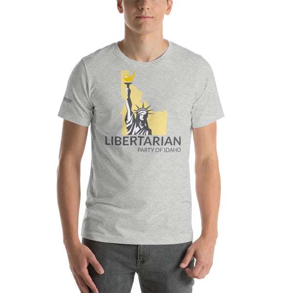 Libertarian Party of Idaho Short-Sleeve Unisex T-Shirt - Proud Libertarian - Libertarian Party of Idaho