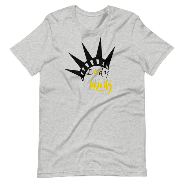 Lady Liberty Short-Sleeve Unisex T-Shirt - Proud Libertarian - Rachael Revolution