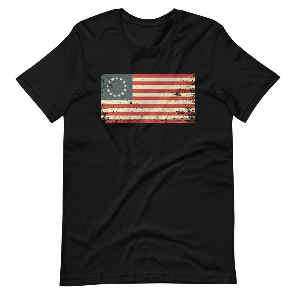 1776 Flag Short-Sleeve Unisex T-Shirt - Proud Libertarian - Libertarian Frontier