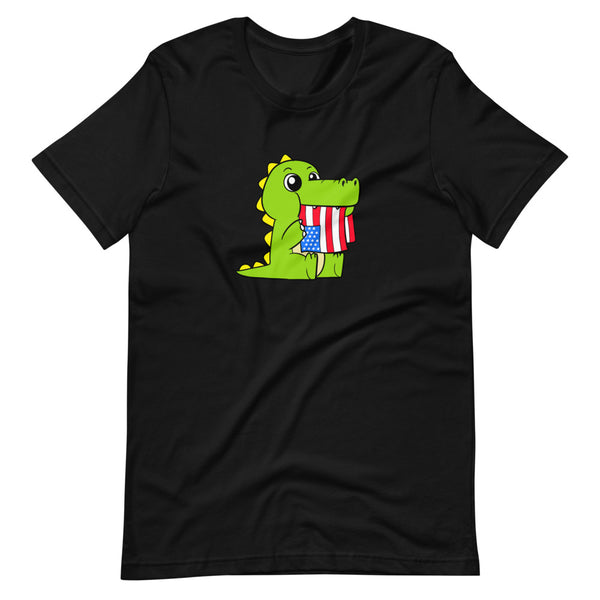 Tasty Freedom Cartoon Short Sleeve Unisex T-Shirt - Proud Libertarian - Cartoons of Liberty