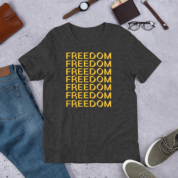 FREEDOM Short-Sleeve Unisex T-Shirt - Proud Libertarian - Proud Libertarian