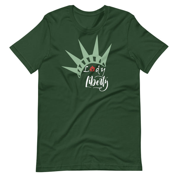 Lady Liberty Short-Sleeve Unisex T-Shirt - Proud Libertarian - Rachael Revolution