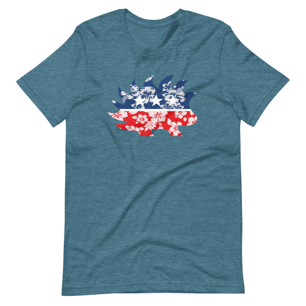 Hawaiian Porcupine Short-Sleeve Unisex T-Shirt - Proud Libertarian - Libertarian Frontier