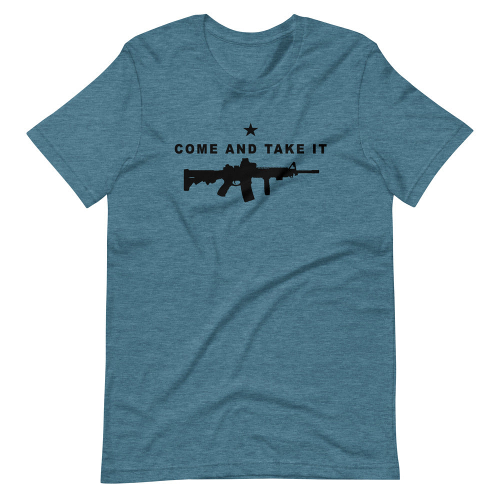 Come and Take it AR Short-Sleeve Unisex T-Shirt - Proud Libertarian - Libertarian Frontier