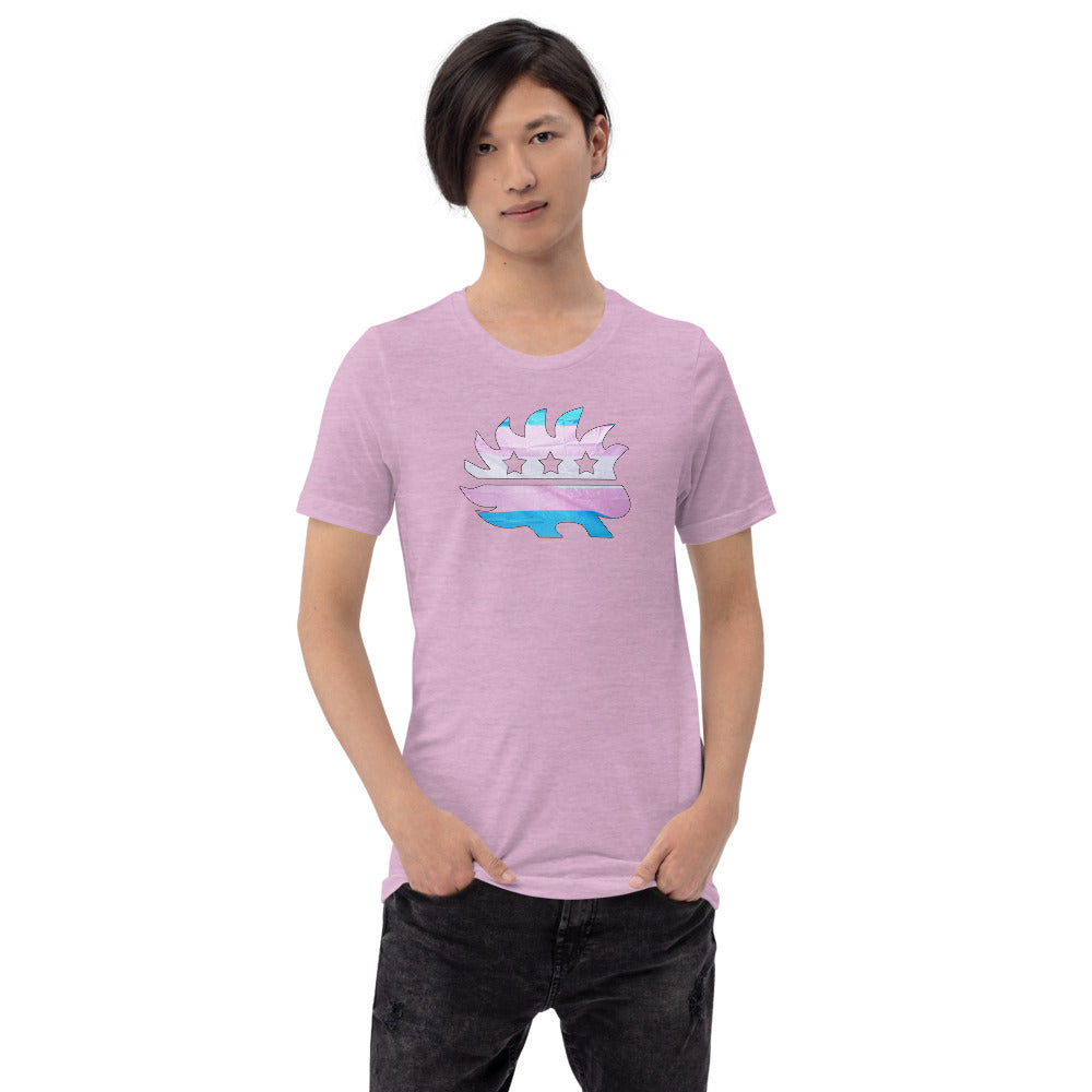 LGBTQ+ Porcupine Short-Sleeve Unisex T-Shirt - Proud Libertarian - Proud Libertarian