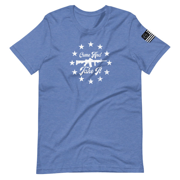 Come and Take it AR-15 Short-Sleeve Unisex T-Shirt - Proud Libertarian - Libertarian Frontier