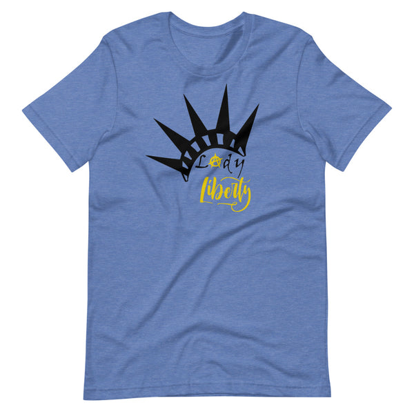 Lady Liberty Short-Sleeve Unisex T-Shirt - Proud Libertarian - Rachael Revolution