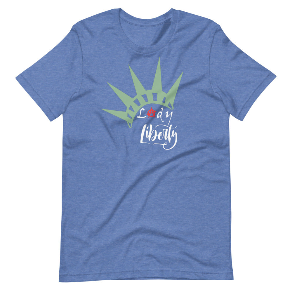 Lady Liberty Short-Sleeve Unisex T-Shirt - Proud Libertarian - Rachael Revolution