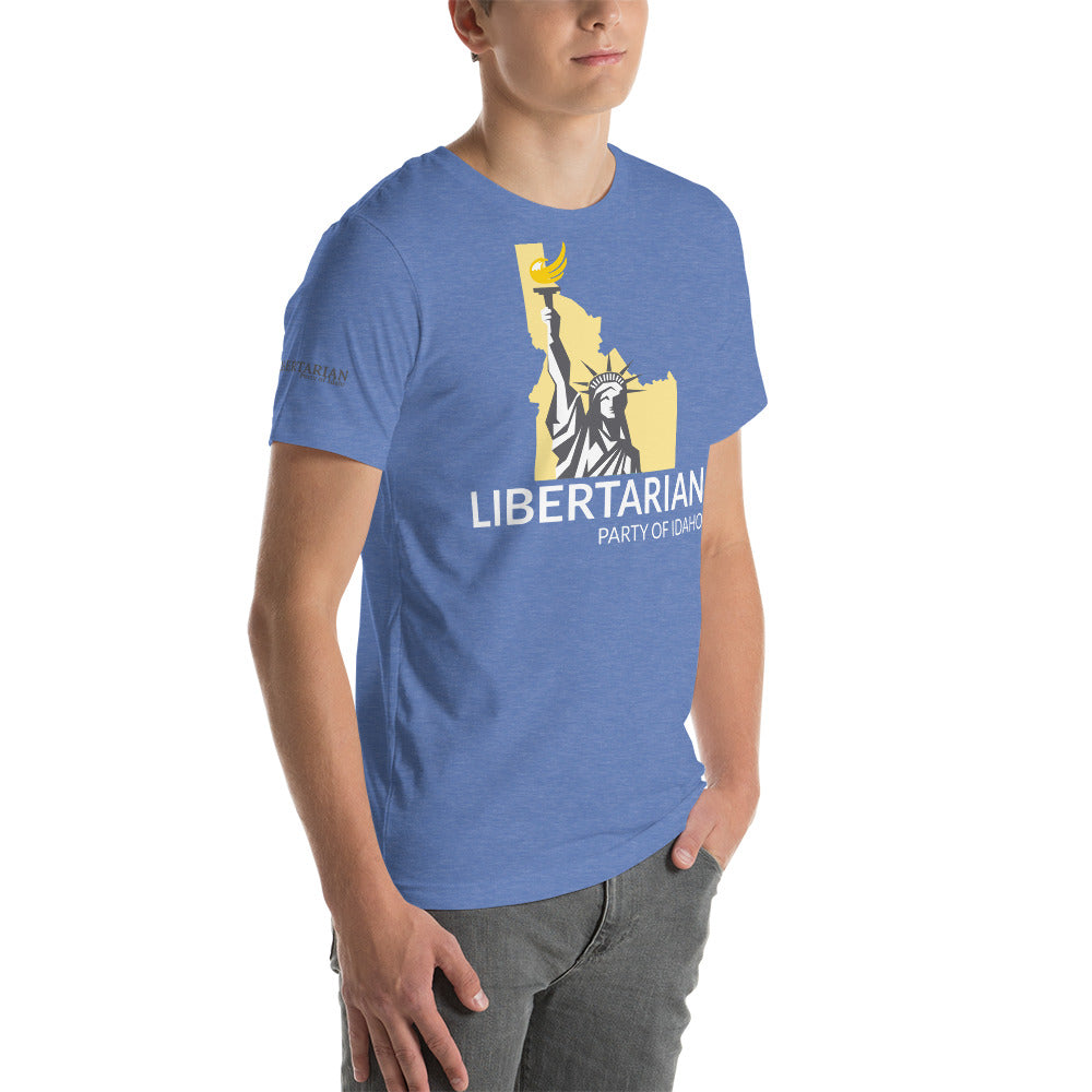 Libertarian Party of Idaho Short-Sleeve Unisex T-Shirt - Proud Libertarian - Libertarian Party of Idaho