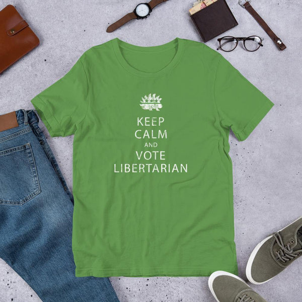 Keep Calm and Vote Libertarian Unisex T-Shirt - Proud Libertarian - Proud Libertarian