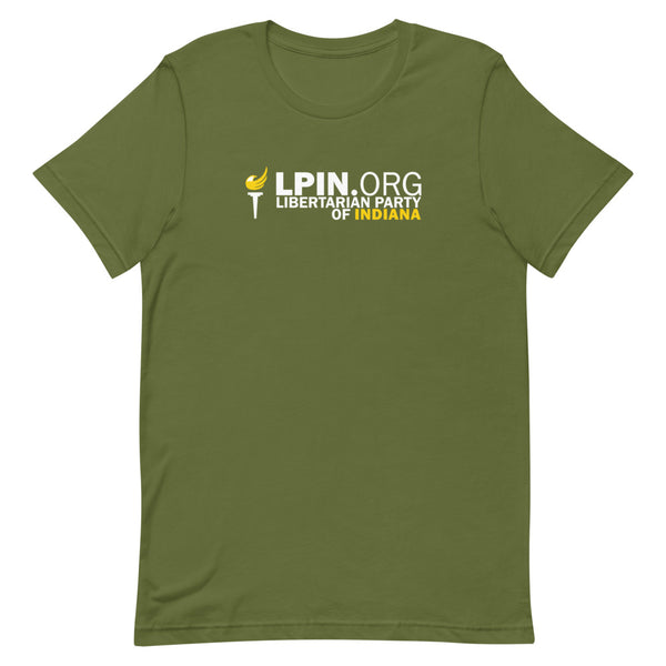 Libertarian Party of Indiana Short-Sleeve Unisex T-Shirt - Proud Libertarian - Libertarian Party of Indiana