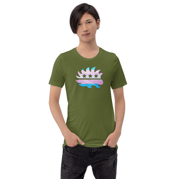 LGBTQ+ Porcupine Short-Sleeve Unisex T-Shirt - Proud Libertarian - Proud Libertarian