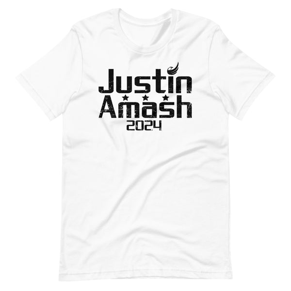 Justin Amash 2024 Short-Sleeve Unisex T-Shirt - Proud Libertarian - Libertarian Frontier