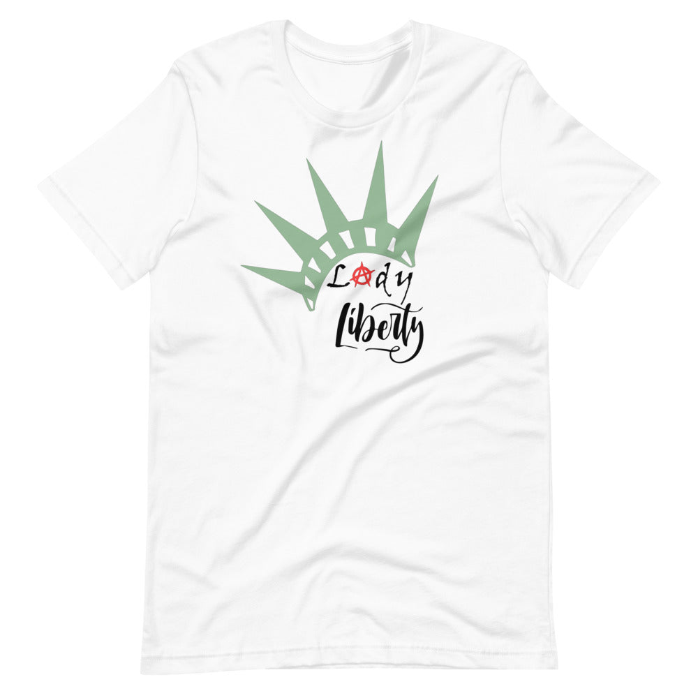 Lady Liberty Short-Sleeve Unisex T-Shirt - Proud Libertarian - Rachael Revolution