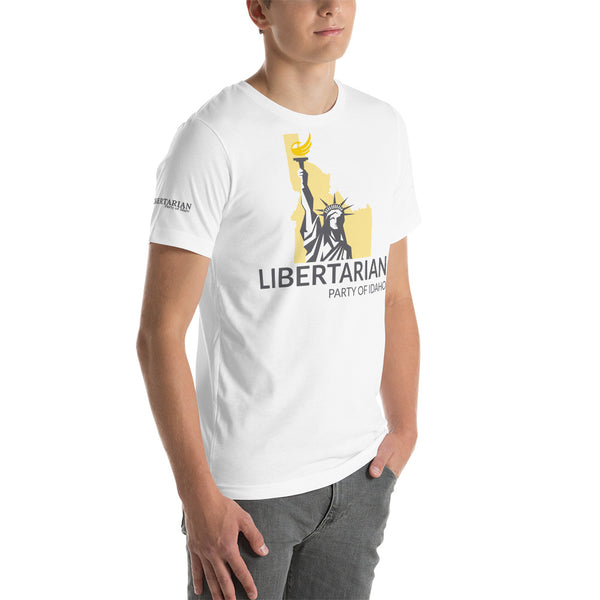 Libertarian Party of Idaho Short-Sleeve Unisex T-Shirt - Proud Libertarian - Libertarian Party of Idaho