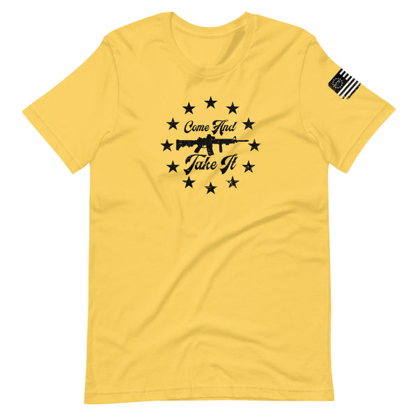 Come and Take it AR-15 Short-Sleeve Unisex T-Shirt - Proud Libertarian - Libertarian Frontier