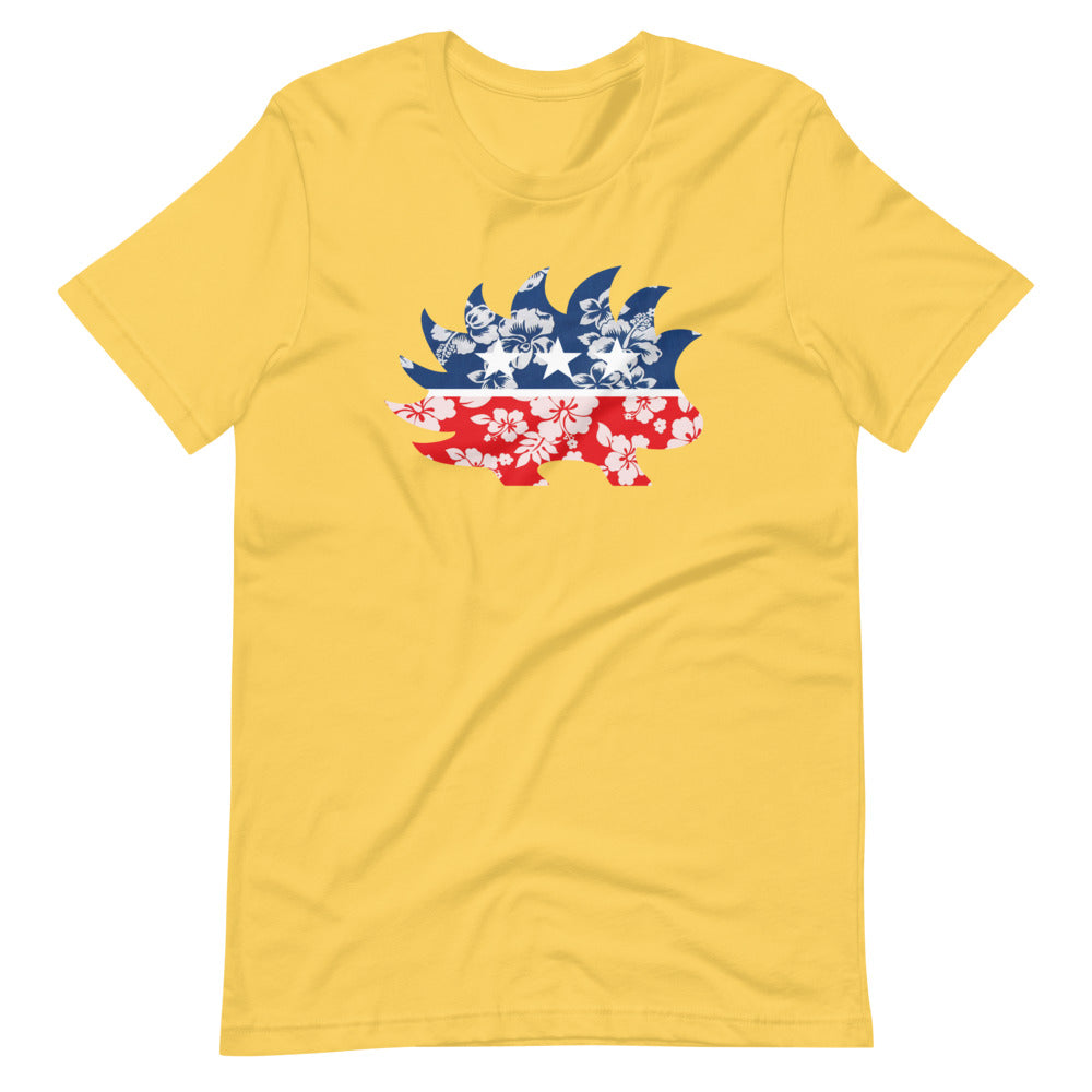 Hawaiian Porcupine Short-Sleeve Unisex T-Shirt - Proud Libertarian - Libertarian Frontier