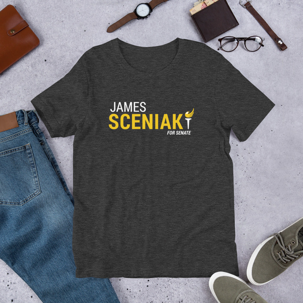 James Sceniak for Senate Unisex t-shirt - Proud Libertarian - Sceniak for Senate