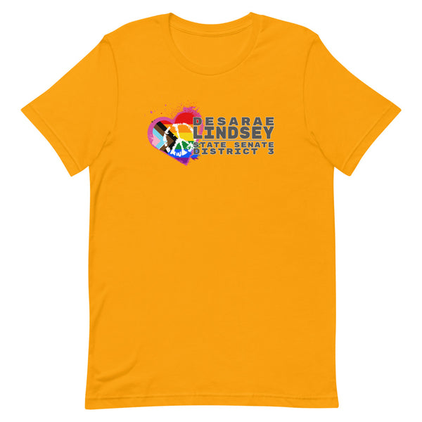 Desarae Lindsey for Texas (LGBT) Short-Sleeve Unisex T-Shirt - Proud Libertarian - Desarae Lindsey for Texas