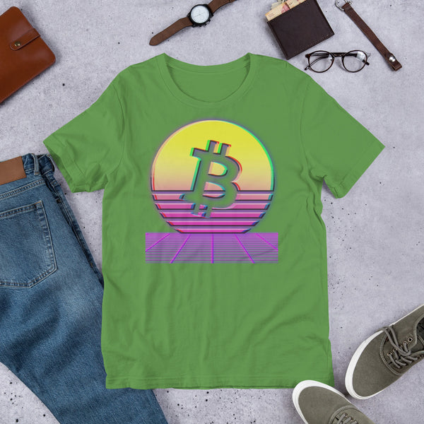 Bitcoin Sun Aesthetic Short-Sleeve Unisex T-Shirt - Proud Libertarian - Libertarian Frontier