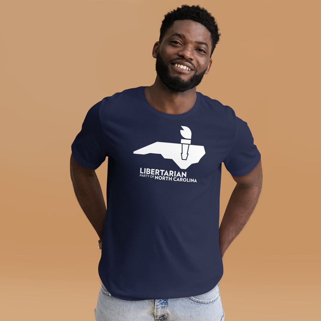 LPNC Unisex t-shirt - Proud Libertarian - Libertarian Party of North Carolina