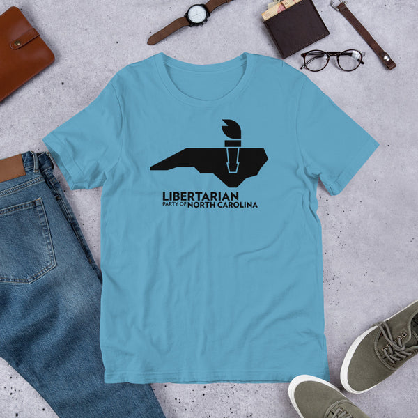 LPNC Unisex t-shirt - Proud Libertarian - Libertarian Party of North Carolina