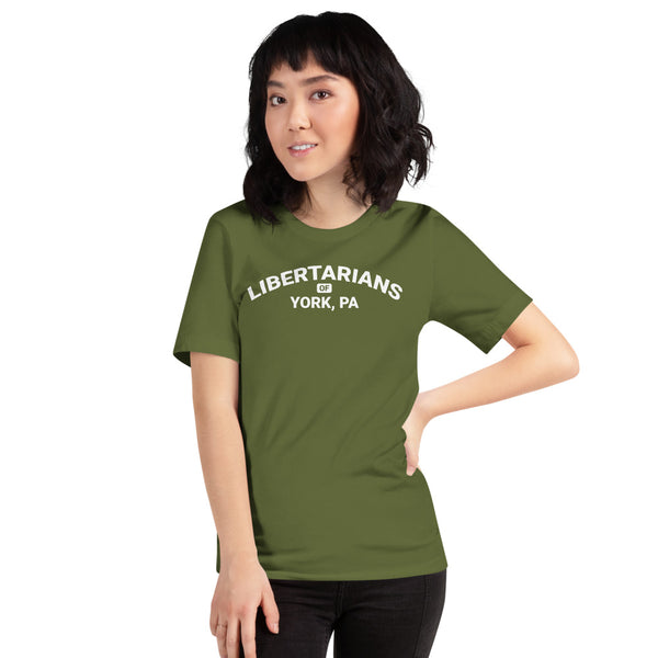 Libertarians of York PA Short-Sleeve Unisex T-Shirt - Proud Libertarian - Libertarian Party of Pennsylvania - York