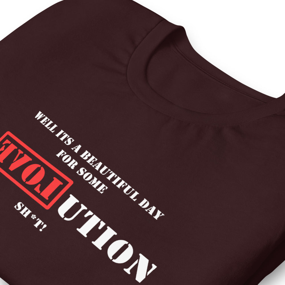 A Great Day for R[EVOL]UTION Short-sleeve unisex t-shirt - Proud Libertarian - Libertarian Party of Tennessee