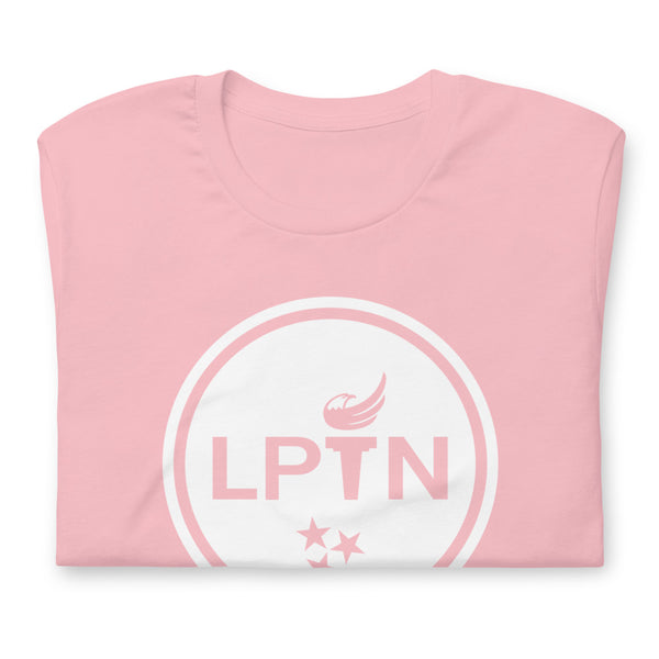 LPTN Logo (White) Short-sleeve unisex t-shirt - Proud Libertarian - Libertarian Party of Tennessee