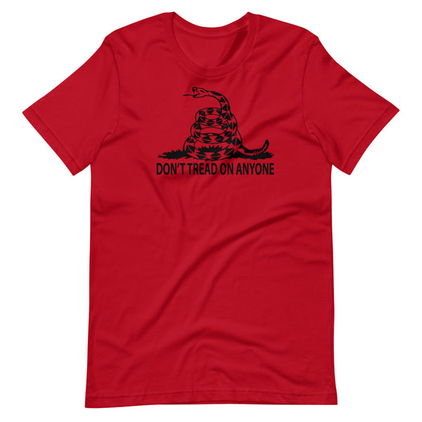 Don't Tread on Anyone Short-sleeve unisex t-shirt - Proud Libertarian - Proud Libertarian