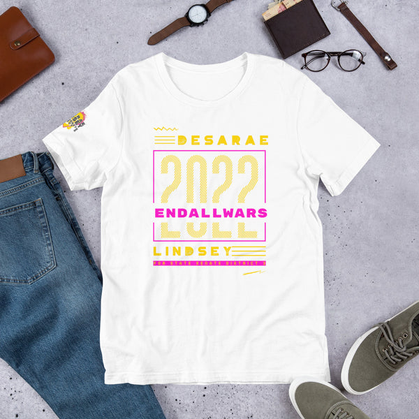 END ALL WARS Short-Sleeve Unisex T-Shirt - Proud Libertarian - Desarae Lindsey for Texas